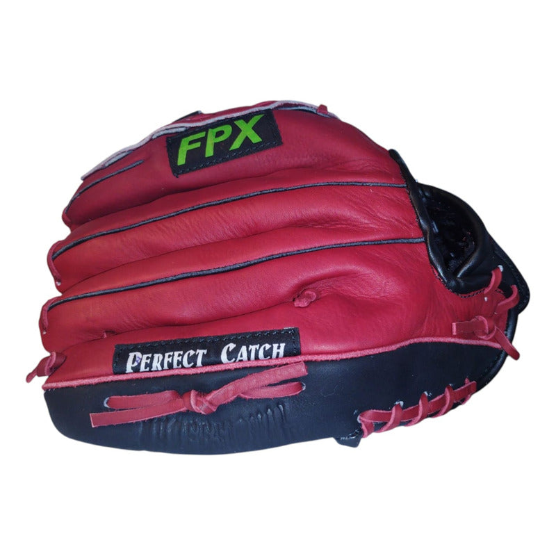 Manopla Beisbol Roj/negro G350 Palomares Genuino Fpx Negro/rojo Juvenil/ Adulto