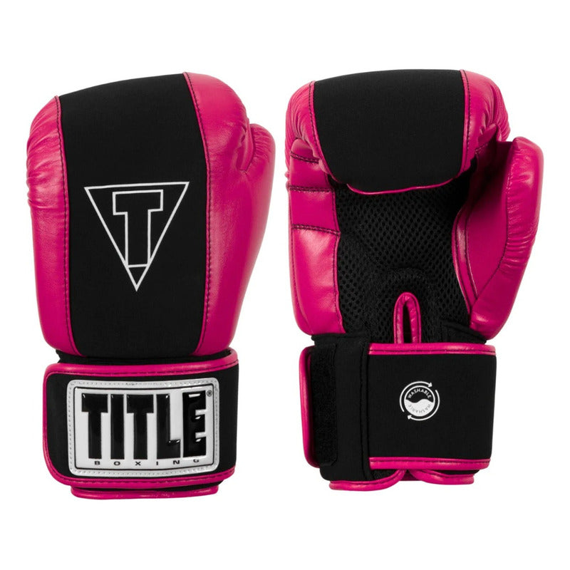 Guantes De Box Title Gel Fitness Washable Rosa Palomares Fpx