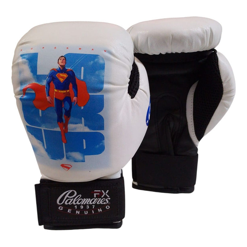 Par Guante Box Infantil 6oz Ed,unica Superman 2025 Comic Fpx 6 Oz Blanco