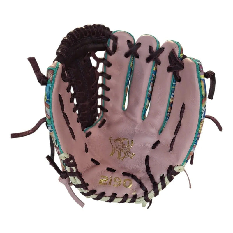 Guante Manopla Beisbol 2190 Florrosa 12 PuLG Palomares Fpx Coral Claro Juvenil/ Adulto