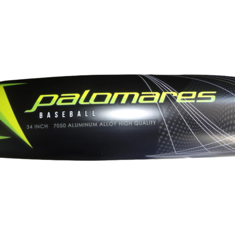 Bat Aluminio 34x29 Beisbol Botellon Palomares Tpx  7050 Fpx  Negro