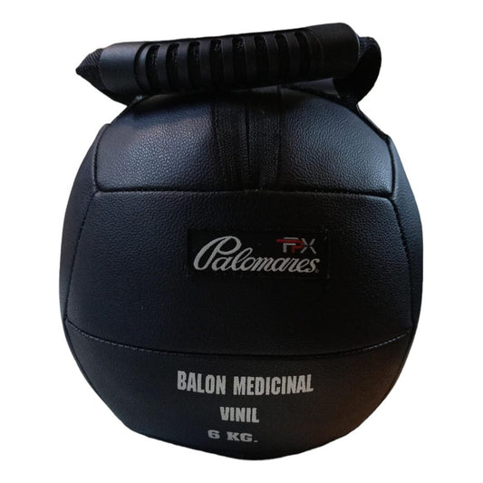 Balón Medicinal C/agarradera 6kg Crossfit Palomares Fpx Negro
