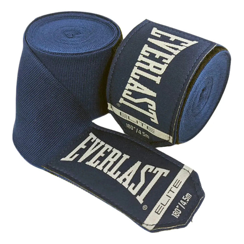 Par De Vendas Para Box Elite 180 Pulgadas Color Azul Everlast Azul