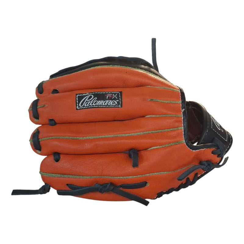 Guante Manopla 12.5  Béisbol Orange Palomares Genuino Fpx Naranja Claro Juvenil/adulto