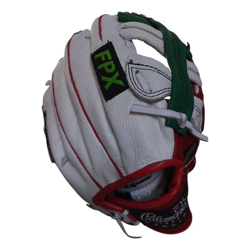 Guante Manopla Béisbol G 355 12.5 Tricolor H Palomares Fpx Blanco Juvenil/ Adulto