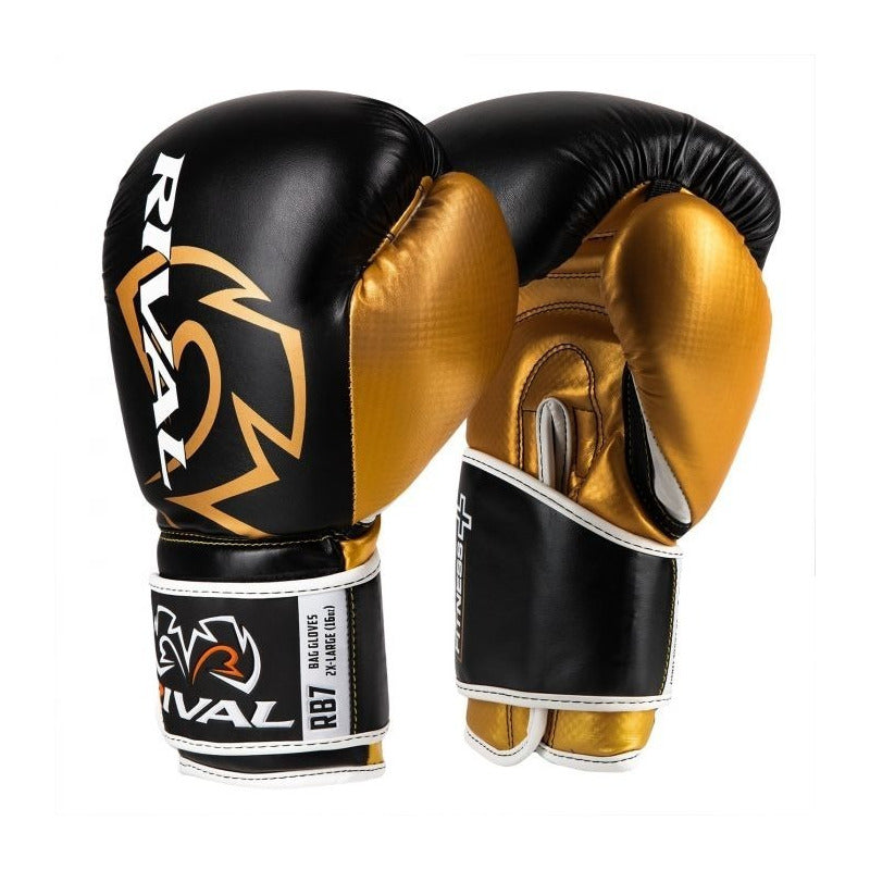 Guantes Box Rival Fitness Rb7 Bl Piel 14 Y 16 Oz  Fpx