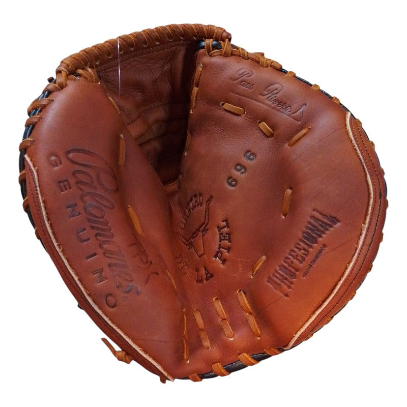 Guante Manopla Catcher 696 Cafe Piel Palomares Genuino Fpx