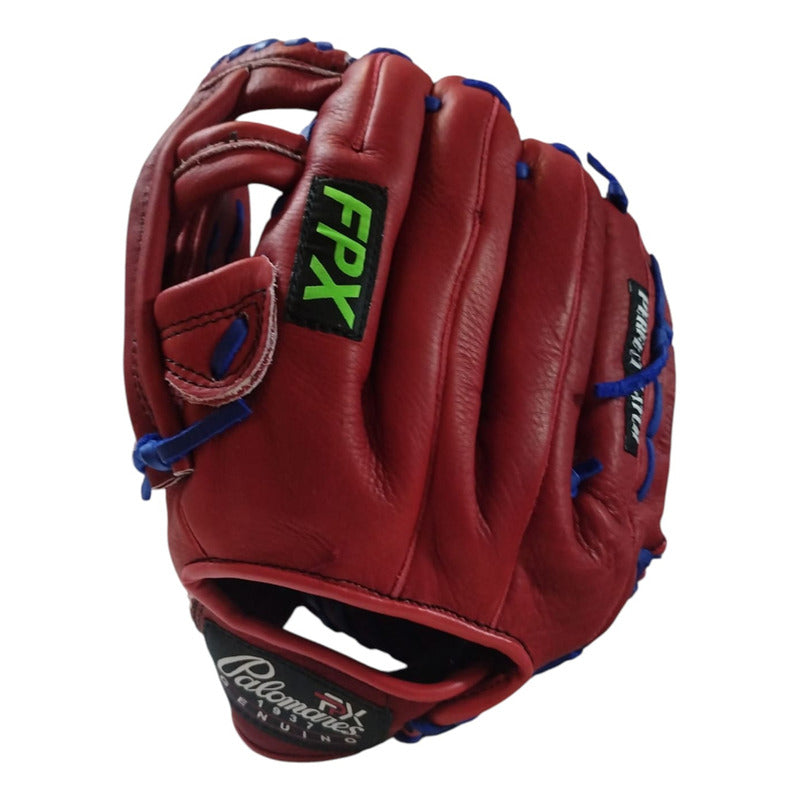 Guante Manopla Béisbol G375 13puLG Zurdo Palomares Fpx Rojo Juvenil/ Adulto