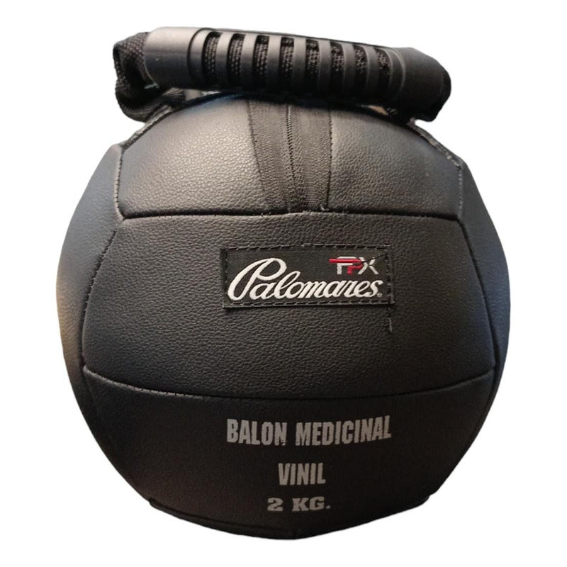 Balon Medicinal Crossfit C/ Agarre 2k Palomares Genuino Fpx Negro