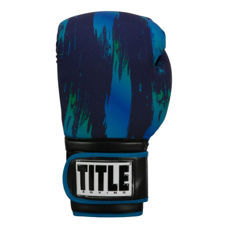 Guantes Boxeo Title Original Electrico Azul Nuevo Fpx 14oz Azul