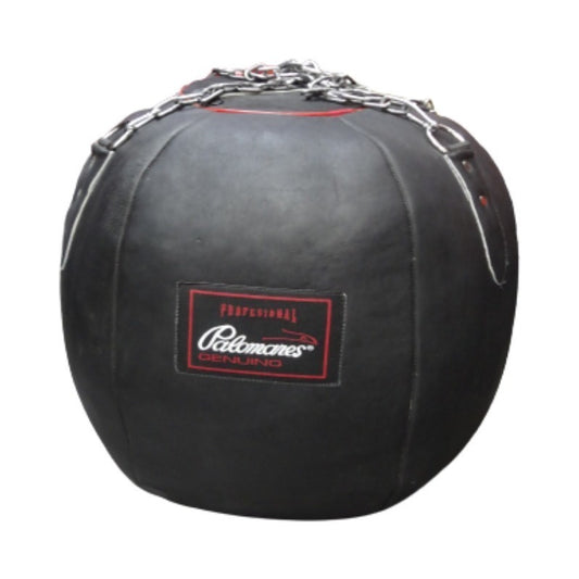 Costal Redondo O Bola Box Piel  Palomares Genuino Fpx  Negro