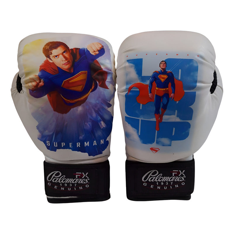 Par Guante Box Infantil 6oz Ed,unica Superman 2025 Comic Fpx 6 Oz Blanco