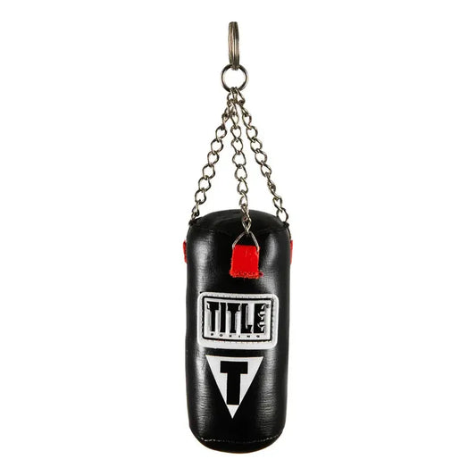 Llavero Mini Saco De Boxeo Title Palomares Genuino Fpx Negro
