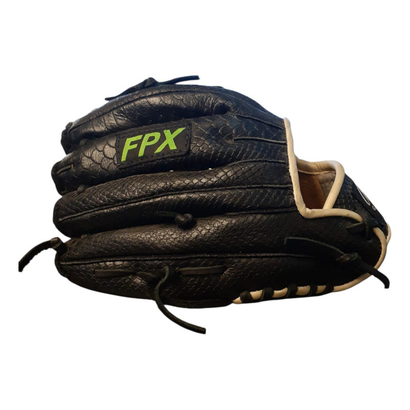 Guante Manopla Beisbol Ed Unica 2130 Palomares Genuino Fpx Negro/amarillo Adulto/ Juvenil
