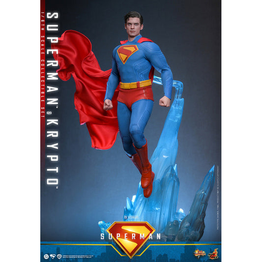 Figura De Acción Superman & Krypto De Hot Toys