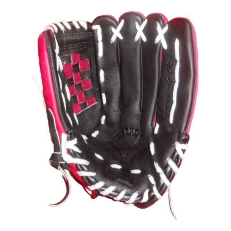 Manopla Béisbol Mod W135 Rosa/negro 13.5 PuLG Palomares  Fpx