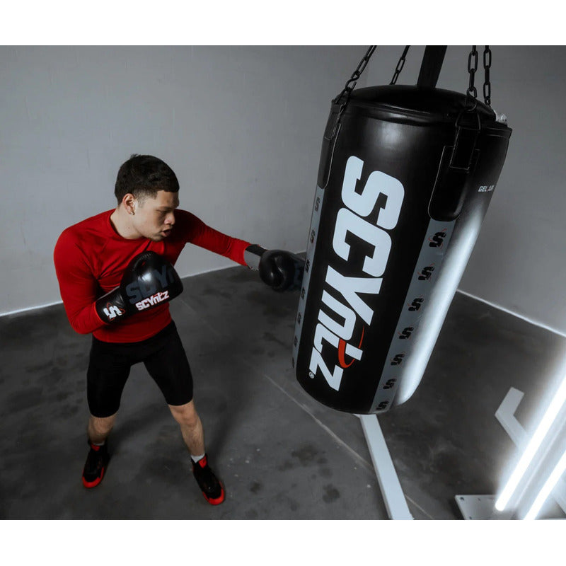Guantes Box Title Scyntz Cuero Agujetas Palomares Fpx 14oz Negro
