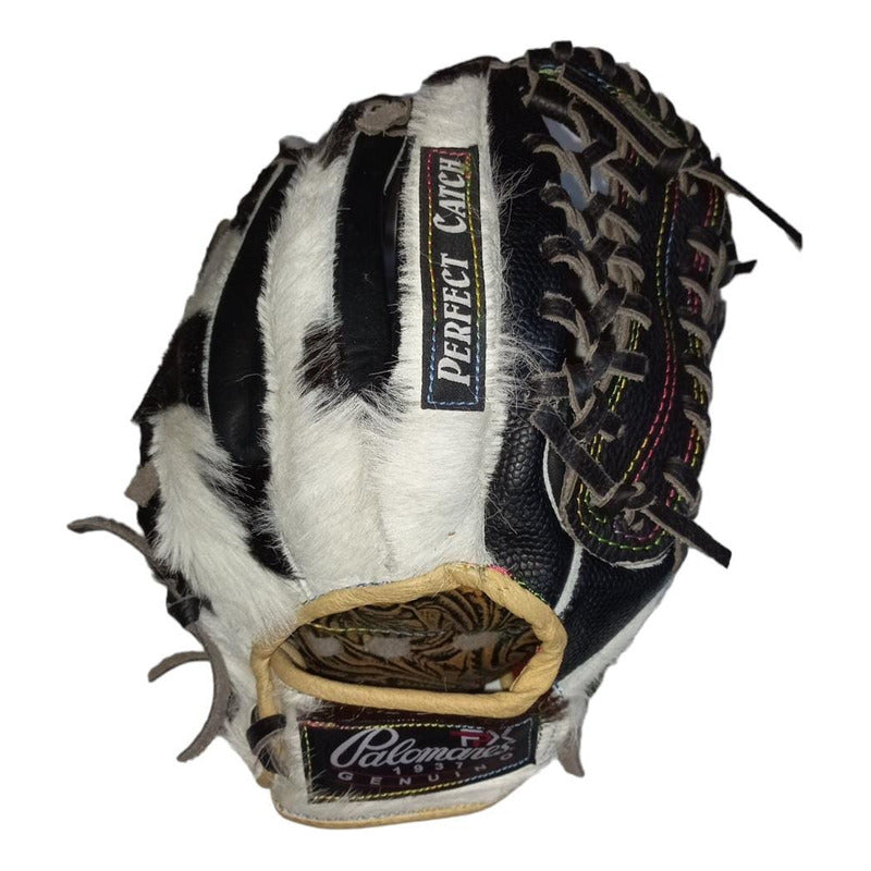 Manopla Beisbol 2190 Piel Becerro 12puLG Tejido Palomaresfpx Negro Juvenil/ Adulto