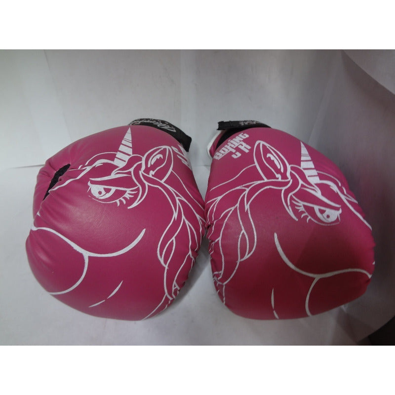 Guantes De Box Infantil Mod Unicornio 6oz Palomares Genuino