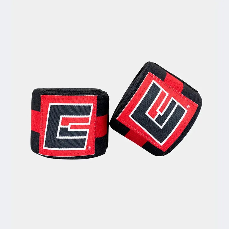 Par Vendas Combat Corner Boxeo Negro/rojo 4.57mts Fpx Negro