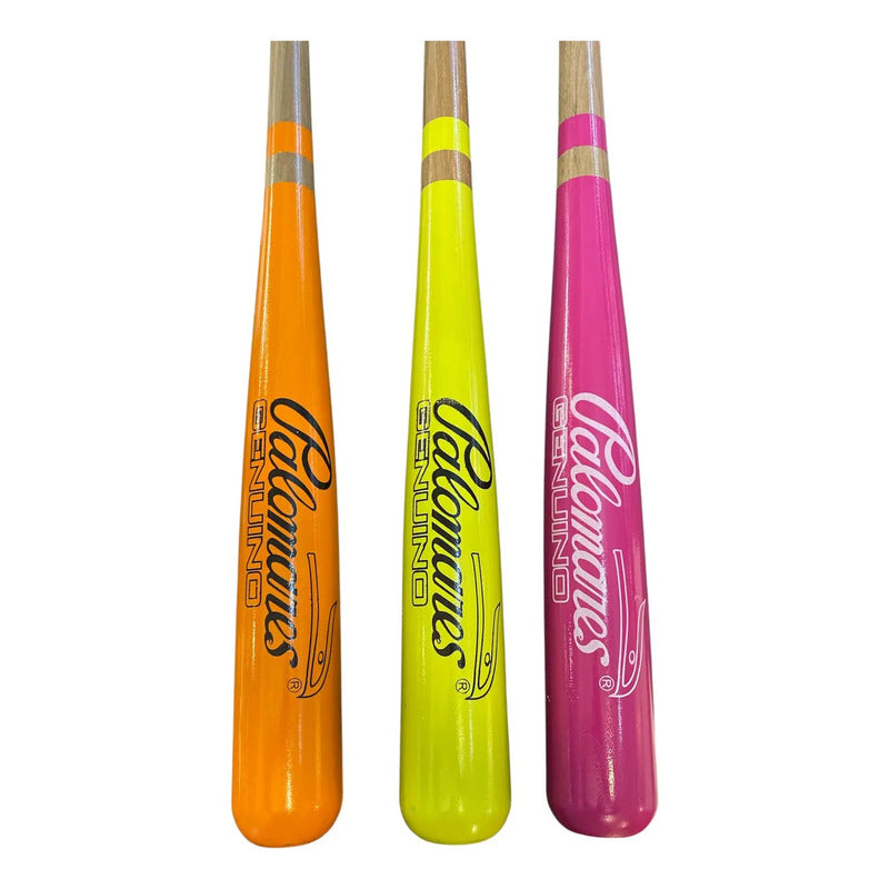 Bat Madera Fresno #34 Beisbol Neon/rosa/naranj Palomares Fpx Naranja