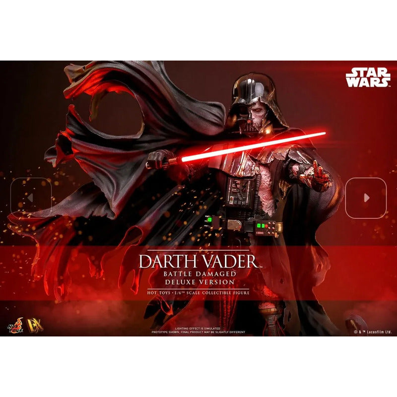 Hot Toys Darth Vader Battle Damaged Deluxe Figura 1/6 Fpx