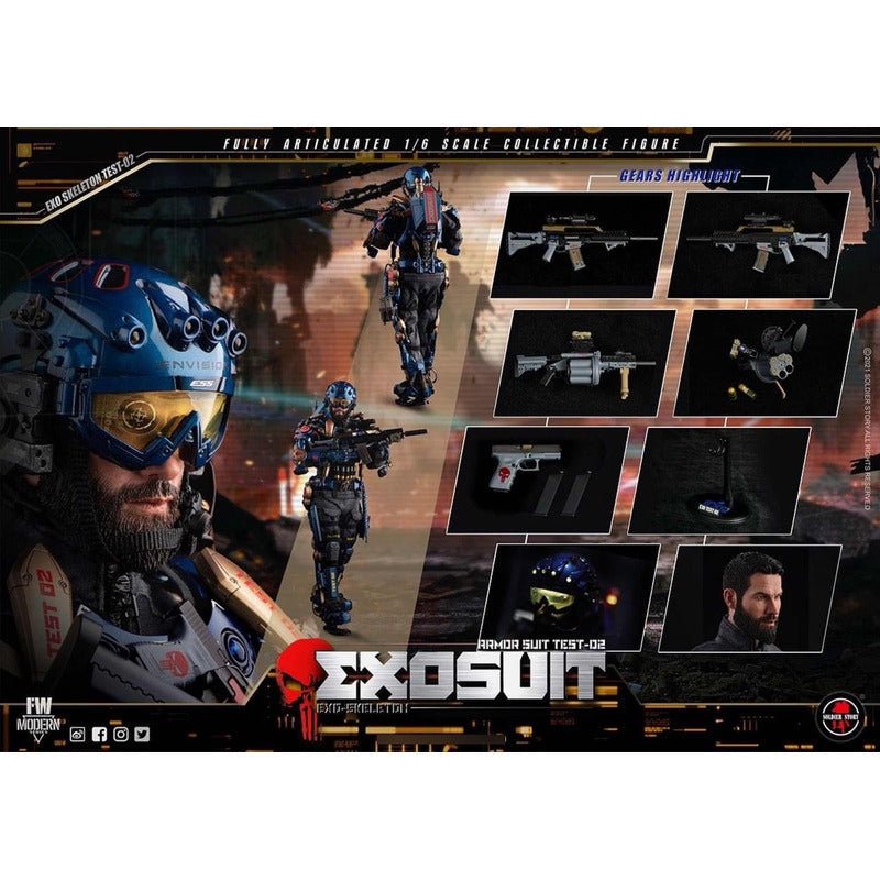 Soldier Story Exo Test 02 Exoeskeleton Armor Suit 1/6 Fpx