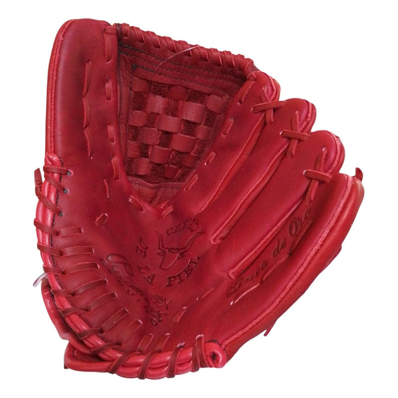 Guante Manopla 12.5 G350 Blrojo Palomares Genuino Fpx Rojo Juvenil/adulto