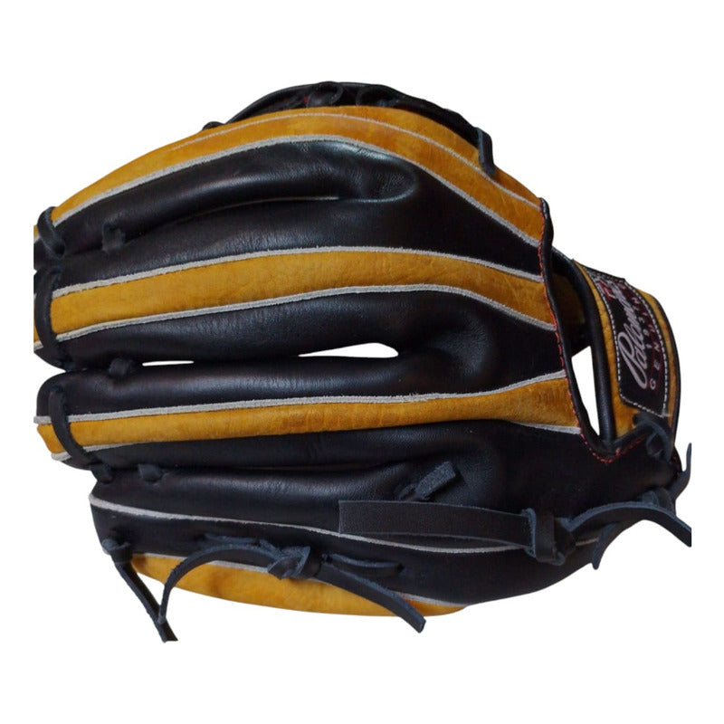 Guante Manopla Beisbol Ed.unica 12.5 Trampa H Palomares Fpx Amarillo/negro Adulto/ Juvenil