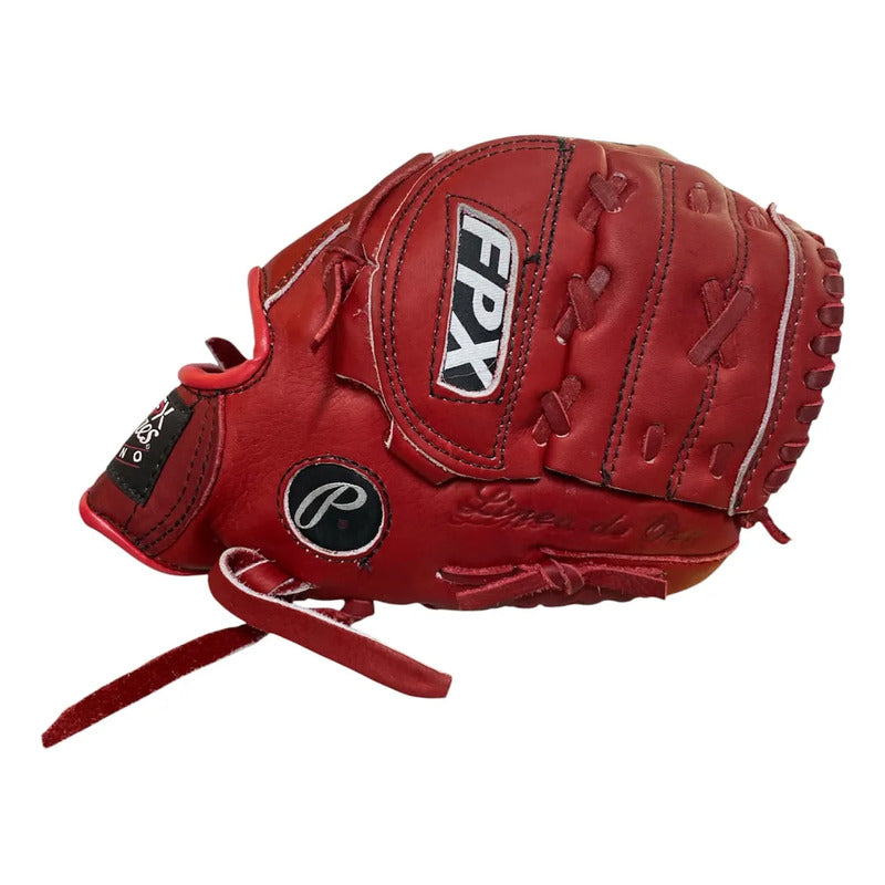 Guante Manopla Beisbol 12.5 PuLG W125 Rojo Palomares Fpx Rojo Juvenil/adulto
