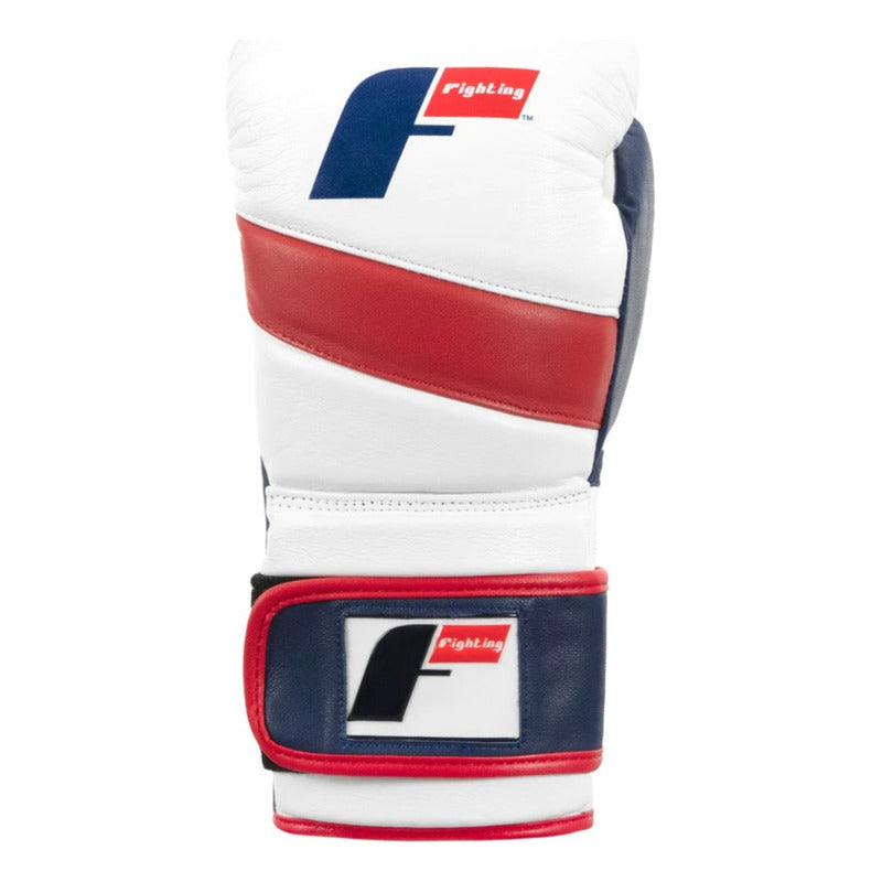 Guantes Box Doble Correa Fighting 2.0 Piel Palomares Fpx 14oz Blanco
