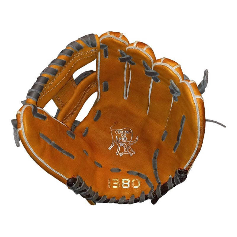 Guante Manopla Béisbol 11.5 1380 Cafe C/gris Palomares Fpx