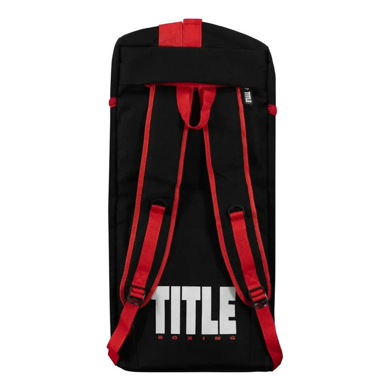 Mochila Deportiva Para Equipo De Box Mma Title Boxing Negro Con Logo
