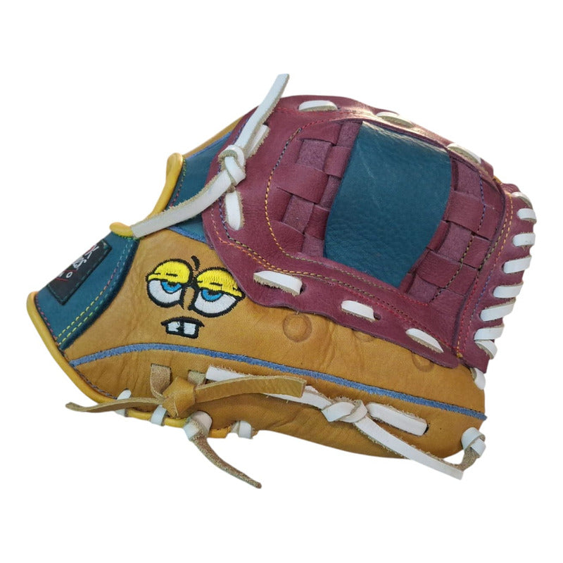 Guante Manopla Beisbol 2185 Ed.bob Esponja Palomares Fpx Rojo Naranja 12.5