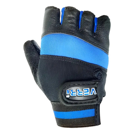 Guantes Verri 2300 Piel Y Lycra Adultos Fpx Talla Ch Azul Liso