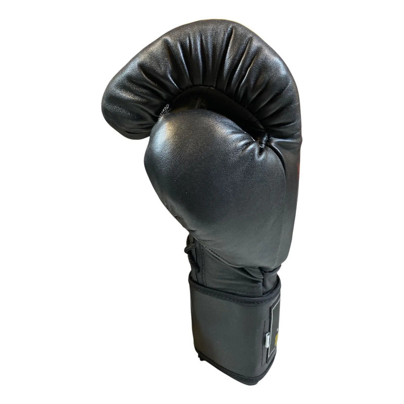 Guante Box Piel Cierre Agujeta Velcro Palomares Genuino Fpx 14 Oz Negro