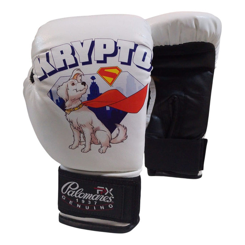 Par Guante Box Infantil Superman Krypto Comic Fpx 6 Oz Blanco
