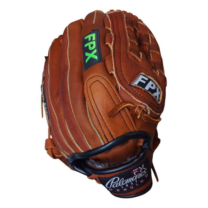 Guante De Béisbol Palomares Genuino Fpx W135 Café Juvenil/ Adulto