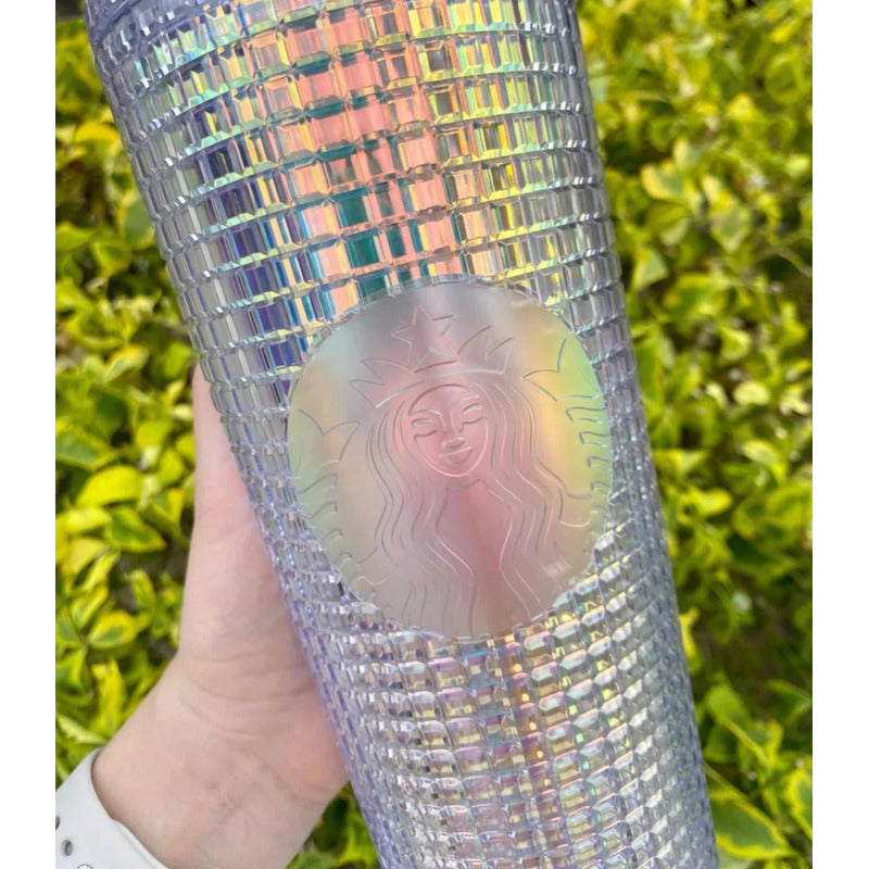 Vaso Starbucks Grid Pride Tornasol Con Estrella