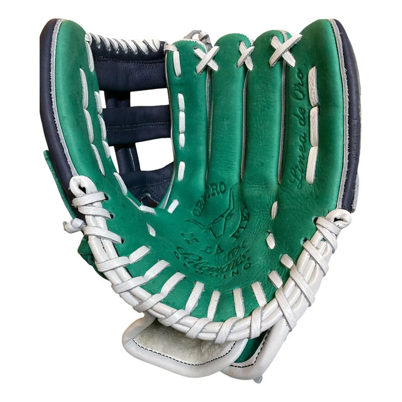 Guante Manopla Beisbol/soft 12.5 G355 Palomares Genuino Fpx Azul Petróleo/ Adulto( Juvenil