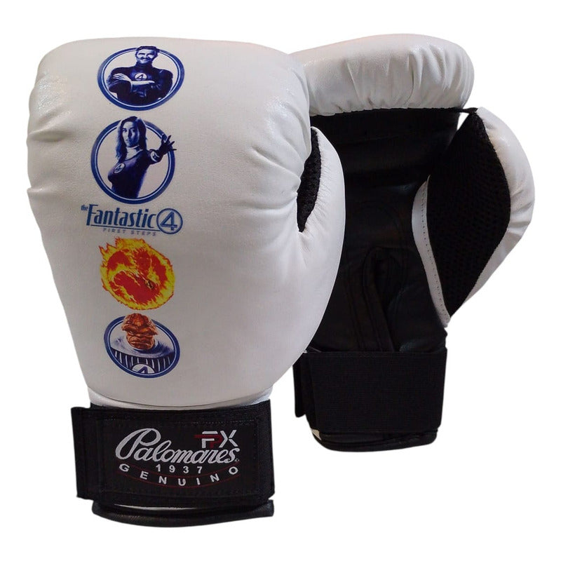 Par Guante Box Ed,unica Los 4 Fantásticos 6oz Palomares Fpx 6 Oz Blanco