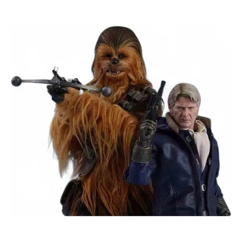 Hot Toys Han Solo & Chewbacca Mms376 Set 1/6 Fpx