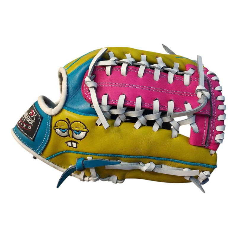 Manopla Beisbol 12.5 Patrick&bob Esponja Palomares Fpx Rosa/amarillo Adulto/ Juvenil
