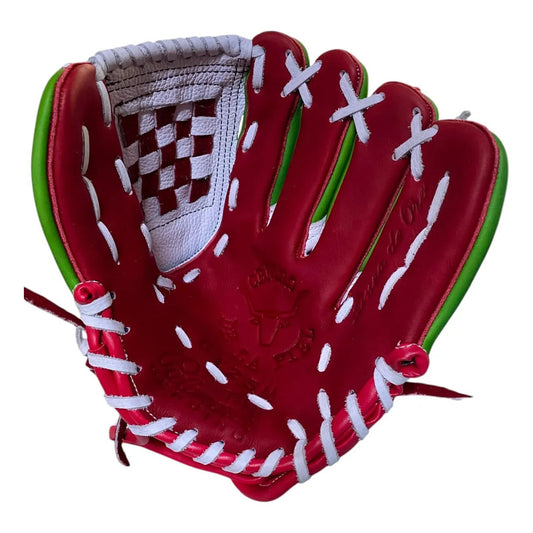 Guante Manopla Beisbol G125 Tricolor Ed Unica Palomares Fpx Blanco Juvenil/ Adulto