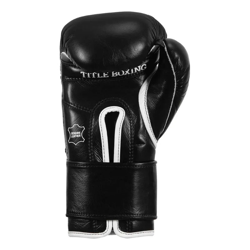 Guante Box Title Boxing Old School Leather 2.0 Fpx 14 Oz Negro