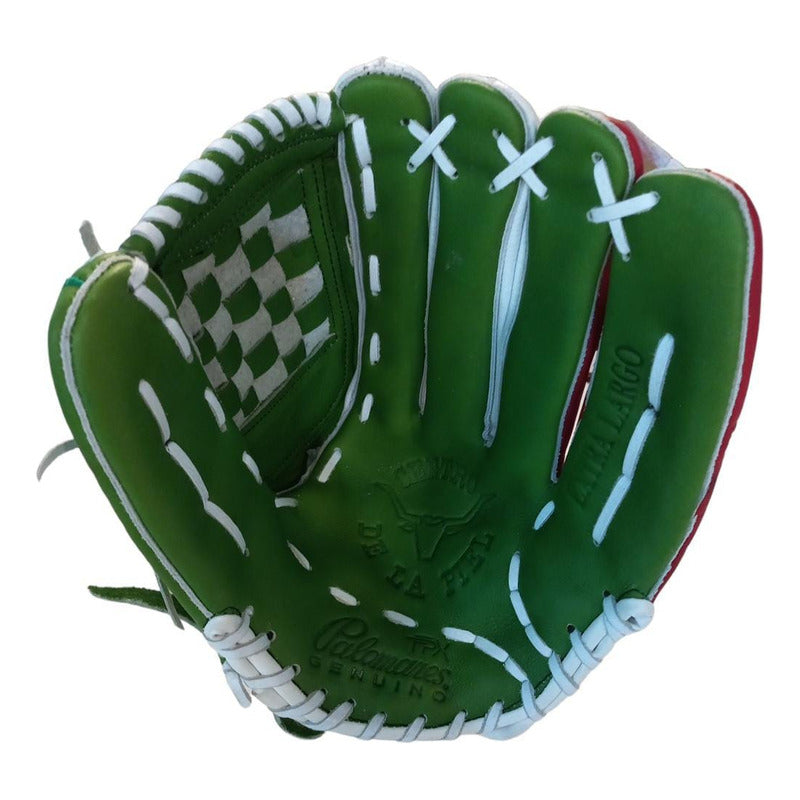 Guante Manopla Beisbol Mak Tricolor 14 PuLG Palomares Fpx Verde Adulto