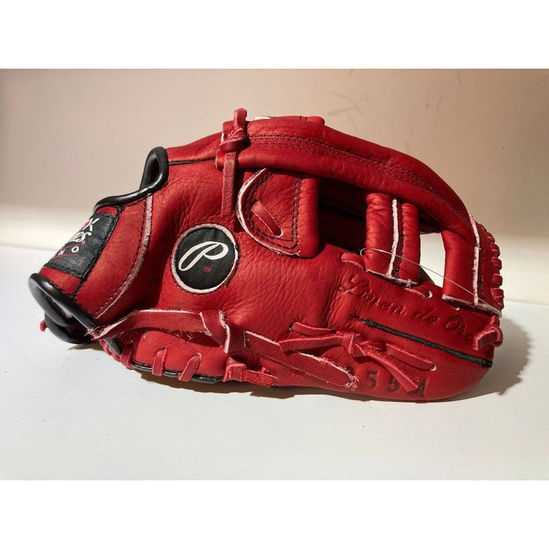 Guante Manopla 355 Piel, 12 PuLG Palomares Genuino Fpx  Rojo