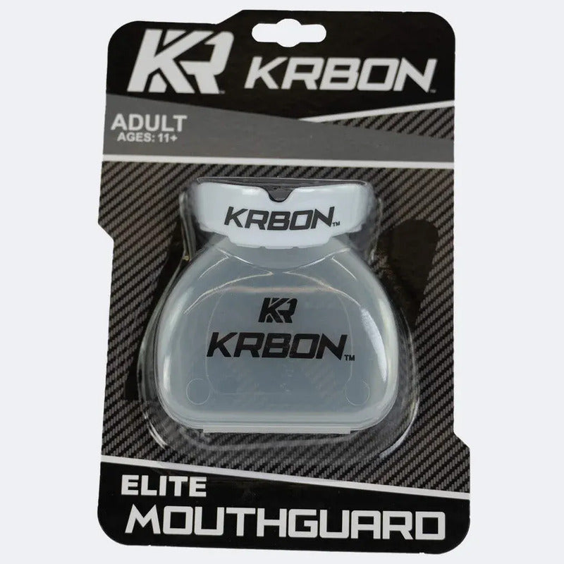 Protector Bucal Box Combat Corner Krbon Elite Palomares Fpx Blanco Sin Sabor